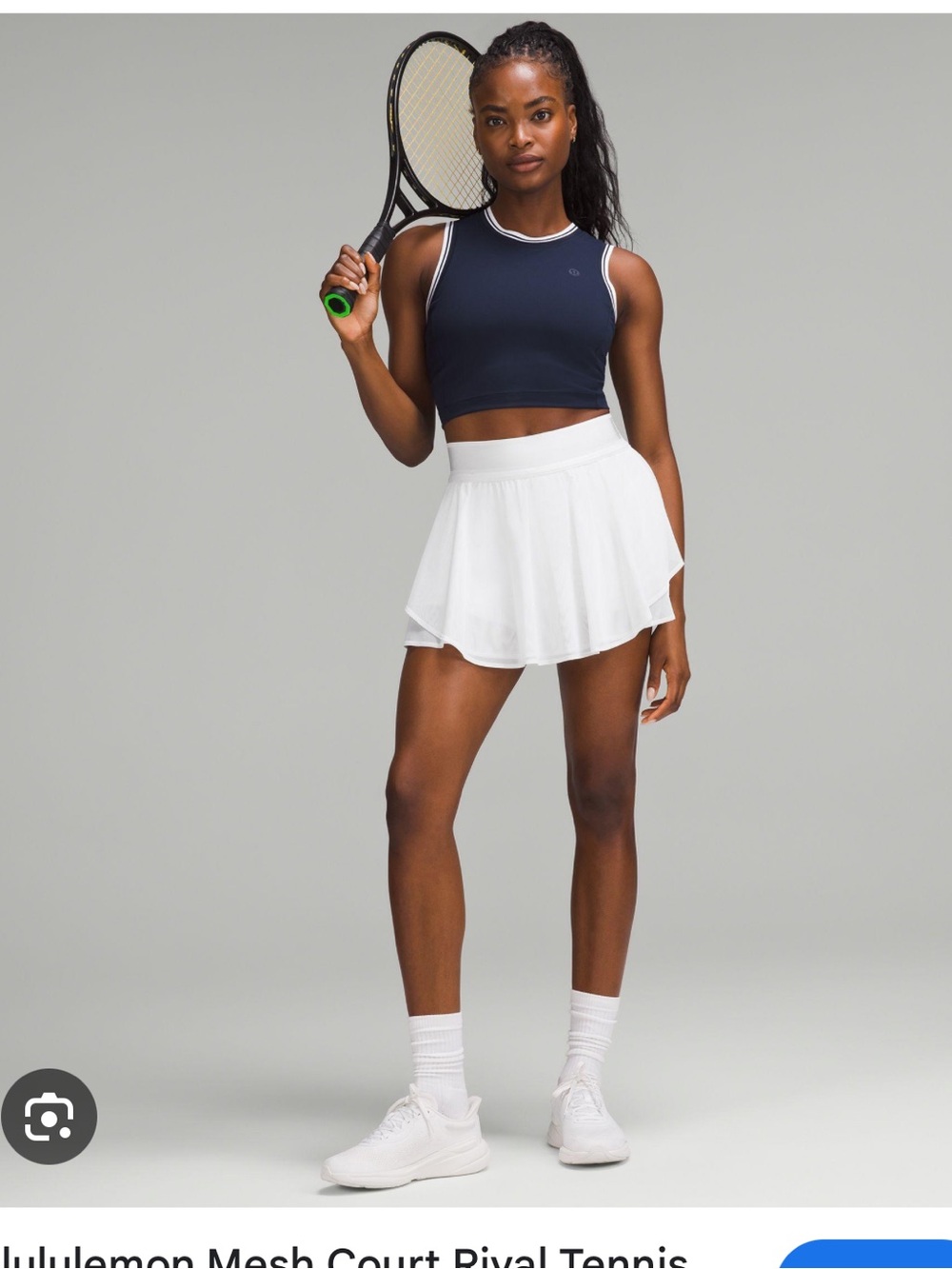 Lululemon court rival mesh tennis skirt size 8